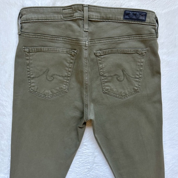 AG Adriano Goldschmied The Legging Super Skinny Ankle Green Stretch Jeans - Picture 7 of 10